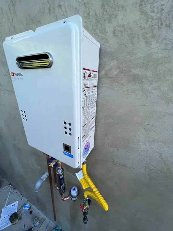 Tankless water heater installation for Warrington homes